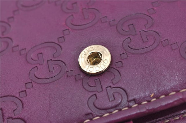 Authentic GUCCI Guccissima Agenda Notebook Cover GG Leather 115240 Purple 7171E
