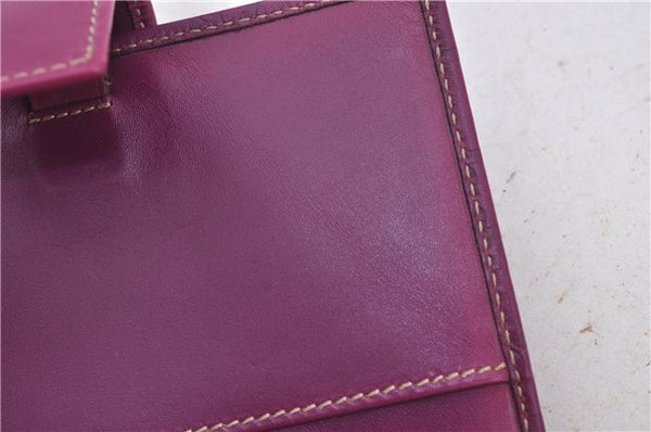 Authentic GUCCI Guccissima Agenda Notebook Cover GG Leather 115240 Purple 7171E