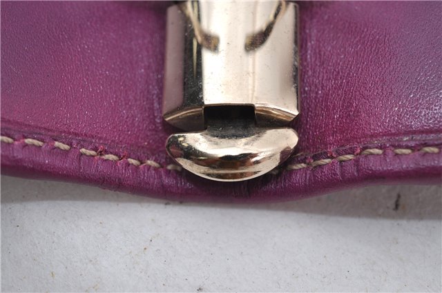Authentic GUCCI Guccissima Agenda Notebook Cover GG Leather 115240 Purple 7171E