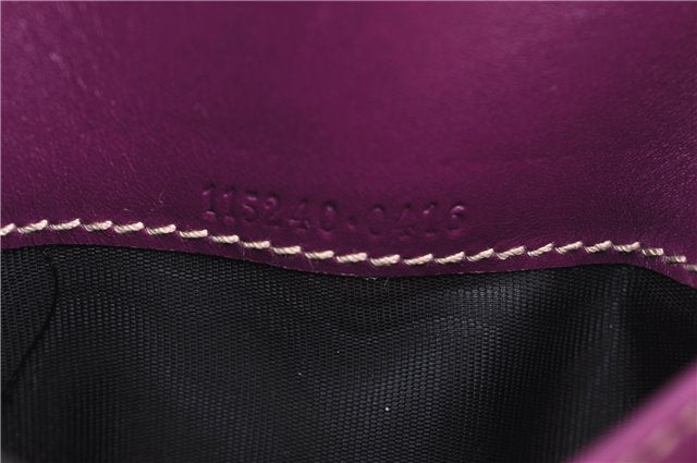 Authentic GUCCI Guccissima Agenda Notebook Cover GG Leather 115240 Purple 7171E