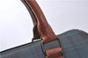 Authentic POLO Ralph Lauren Check PVC Leather 2Way Hand Boston Bag Green 7174D