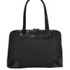 Authentic GUCCI Vintage Shoulder Hand Bag GG Canvas Enamel 0021122 Black 7177D