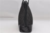 Authentic GUCCI Vintage Shoulder Hand Bag GG Canvas Enamel 0021122 Black 7177D