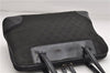 Authentic GUCCI Vintage Shoulder Hand Bag GG Canvas Enamel 0021122 Black 7177D