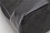 Authentic GUCCI Vintage Shoulder Hand Bag GG Canvas Enamel 0021122 Black 7177D