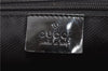 Authentic GUCCI Vintage Shoulder Hand Bag GG Canvas Enamel 0021122 Black 7177D