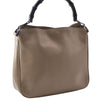 Authentic GUCCI Vintage Bamboo Shoulder Hand Bag Leather 0011638 Beige 7178D