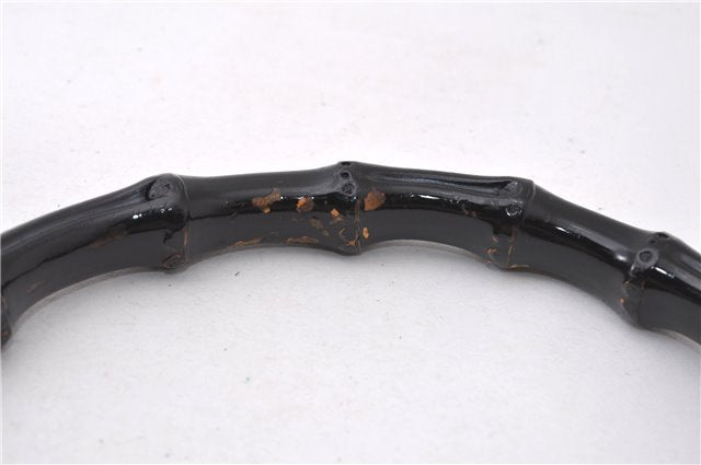 Authentic GUCCI Vintage Bamboo Shoulder Hand Bag Leather 0011638 Beige 7178D