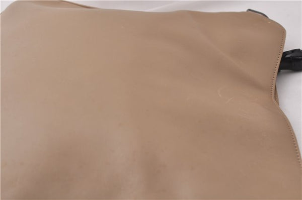 Authentic GUCCI Vintage Bamboo Shoulder Hand Bag Leather 0011638 Beige 7178D