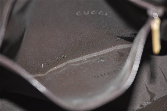 Authentic GUCCI Vintage Bamboo Shoulder Hand Bag Leather 0011638 Beige 7178D