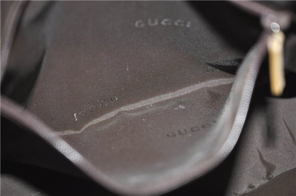 Authentic GUCCI Vintage Bamboo Shoulder Hand Bag Leather 0011638 Beige 7178D