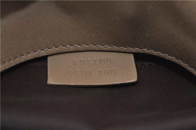 Authentic GUCCI Vintage Bamboo Shoulder Hand Bag Leather 0011638 Beige 7178D