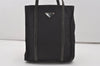 Authentic PRADA Vintage Nylon Tessuto Leather Shoulder Bag Purse Black 7179I