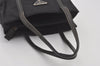 Authentic PRADA Vintage Nylon Tessuto Leather Shoulder Bag Purse Black 7179I