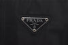 Authentic PRADA Vintage Nylon Tessuto Leather Shoulder Bag Purse Black 7179I