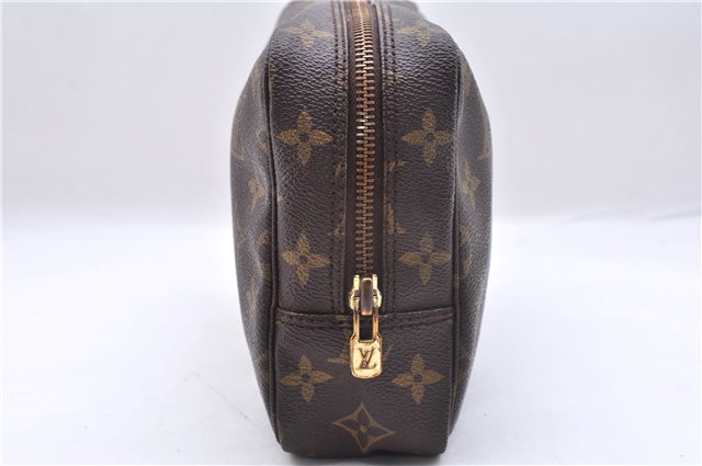 Auth Louis Vuitton Monogram Trousse Toilette 23 Clutch Hand Bag M47524 LV 7180E