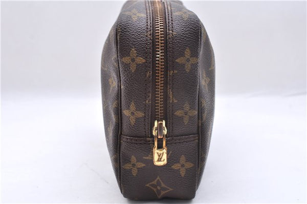 Auth Louis Vuitton Monogram Trousse Toilette 23 Clutch Hand Bag M47524 LV 7180E