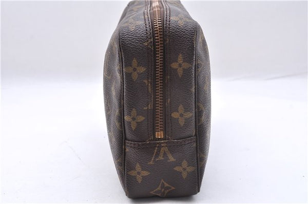 Auth Louis Vuitton Monogram Trousse Toilette 23 Clutch Hand Bag M47524 LV 7180E
