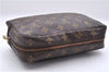Auth Louis Vuitton Monogram Trousse Toilette 23 Clutch Hand Bag M47524 LV 7180E