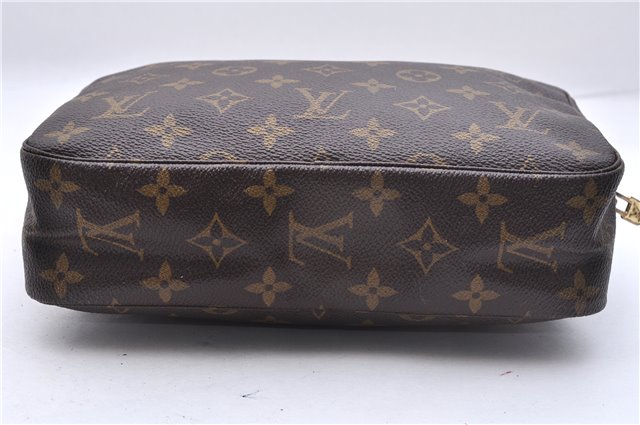 Auth Louis Vuitton Monogram Trousse Toilette 23 Clutch Hand Bag M47524 LV 7180E