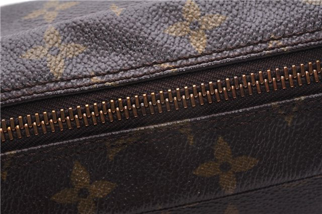Auth Louis Vuitton Monogram Trousse Toilette 23 Clutch Hand Bag M47524 LV 7180E