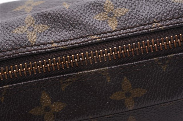 Auth Louis Vuitton Monogram Trousse Toilette 23 Clutch Hand Bag M47524 LV 7180E