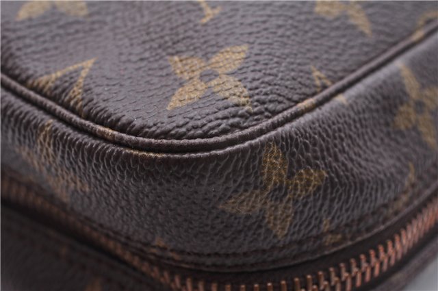 Auth Louis Vuitton Monogram Trousse Toilette 23 Clutch Hand Bag M47524 LV 7180E