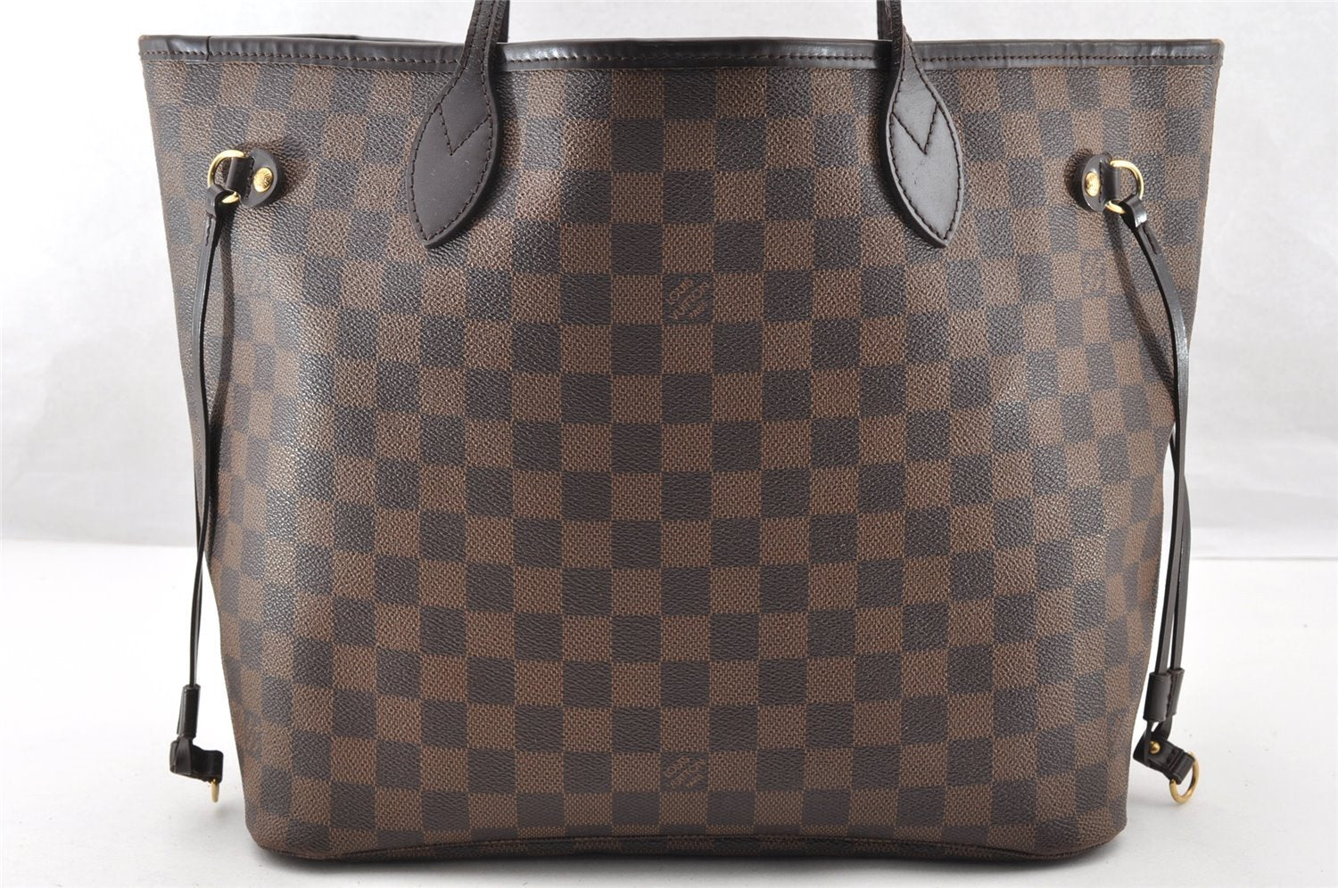 Authentic Louis Vuitton Damier Neverfull MM Shoulder Tote Bag N51105 LV 7180I