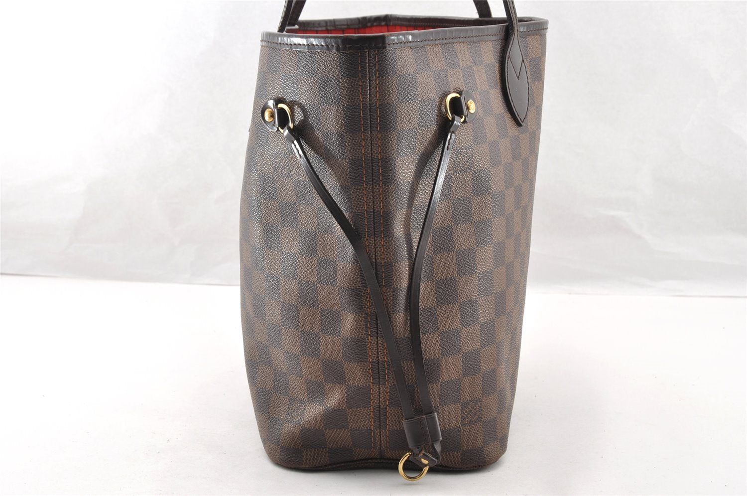 Authentic Louis Vuitton Damier Neverfull MM Shoulder Tote Bag N51105 LV 7180I