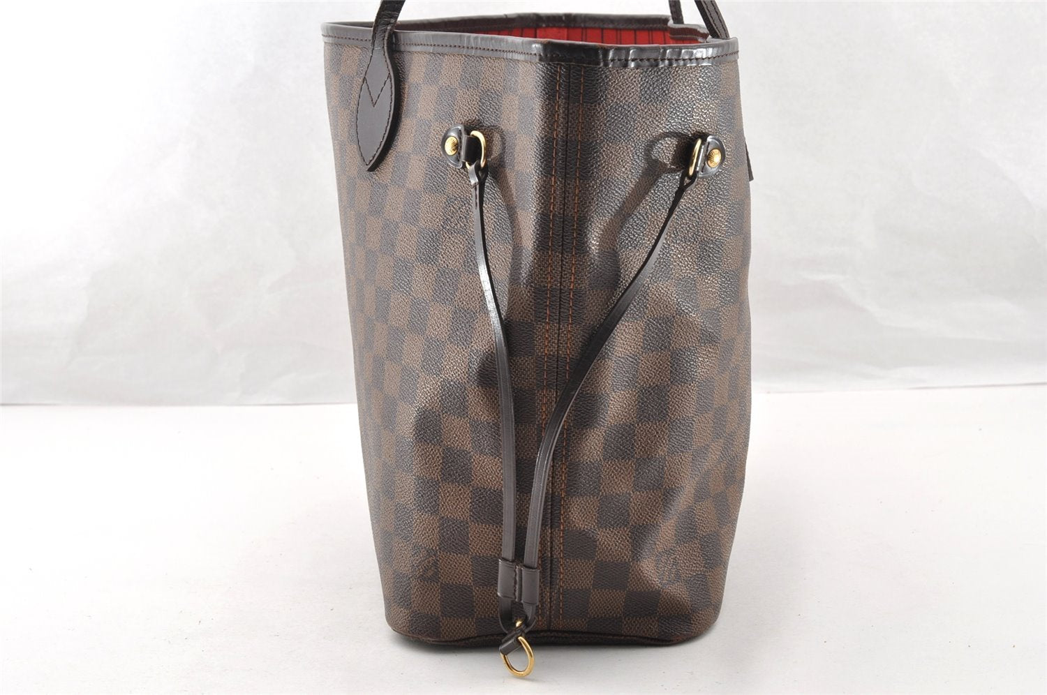 Authentic Louis Vuitton Damier Neverfull MM Shoulder Tote Bag N51105 LV 7180I