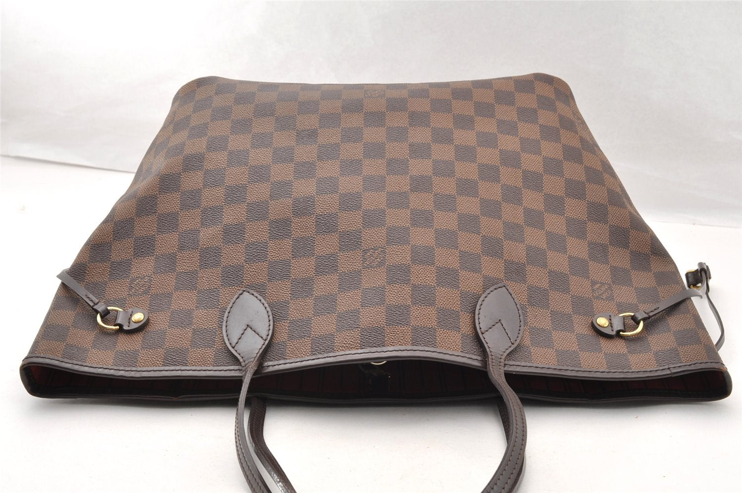 Authentic Louis Vuitton Damier Neverfull MM Shoulder Tote Bag N51105 LV 7180I