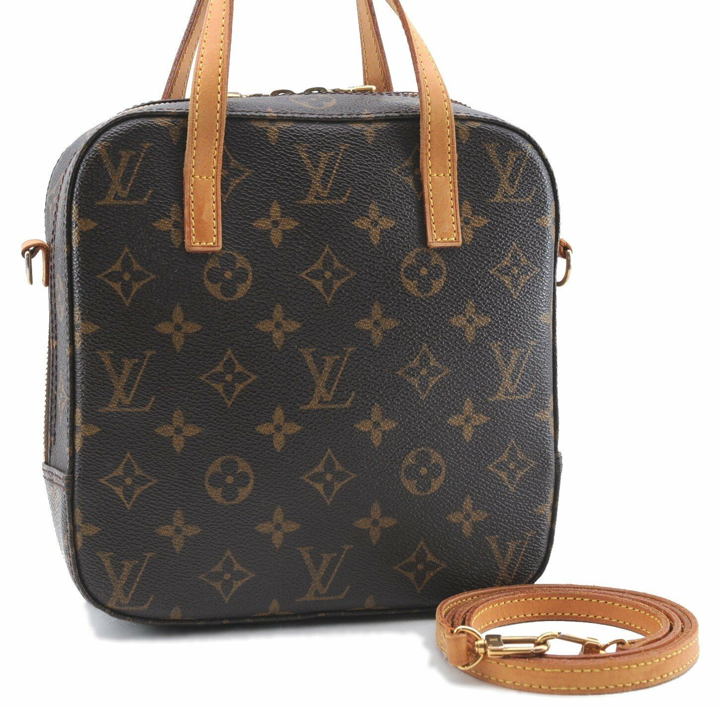 Authentic LOUIS VUITTON Monogram Spontini Hand Shoulder Bag 2way M47500 LV 7181A