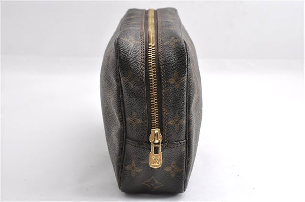 Auth Louis Vuitton Monogram Trousse Toilette 23 Clutch Hand Bag M47524 LV 7181E