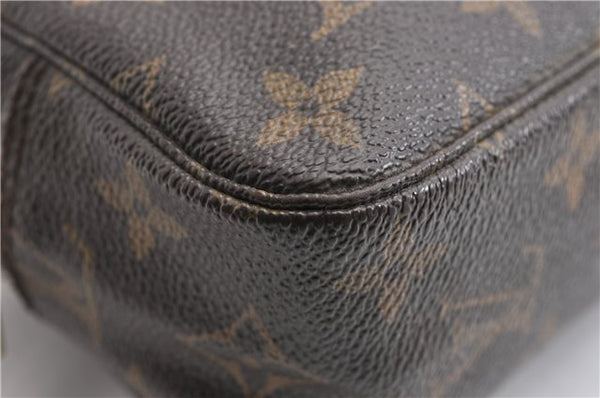 Auth Louis Vuitton Monogram Trousse Toilette 23 Clutch Hand Bag M47524 LV 7181E