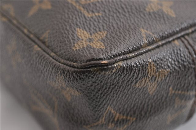 Auth Louis Vuitton Monogram Trousse Toilette 23 Clutch Hand Bag M47524 LV 7181E