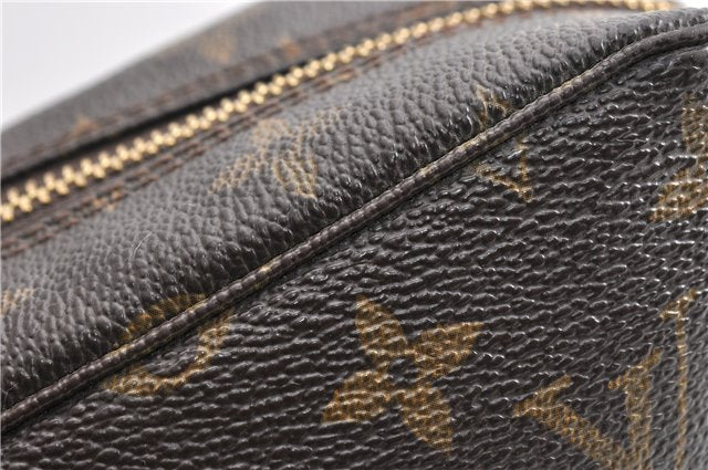Auth Louis Vuitton Monogram Trousse Toilette 23 Clutch Hand Bag M47524 LV 7181E