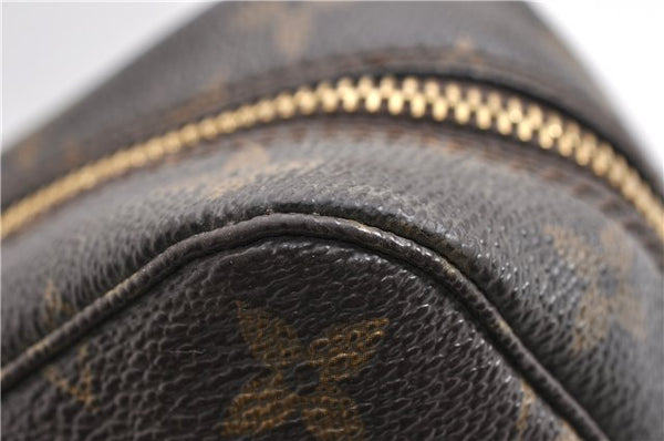 Auth Louis Vuitton Monogram Trousse Toilette 23 Clutch Hand Bag M47524 LV 7181E