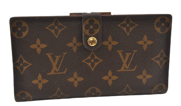 Authentic Louis Vuitton Monogram Continental Clutch Long Wallet T61217 LV 7181F