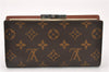 Authentic Louis Vuitton Monogram Continental Clutch Long Wallet T61217 LV 7181F