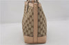 Authentic GUCCI Craft Shoulder Tote Bag GG Canvas Leather 269878 Brown 7182E
