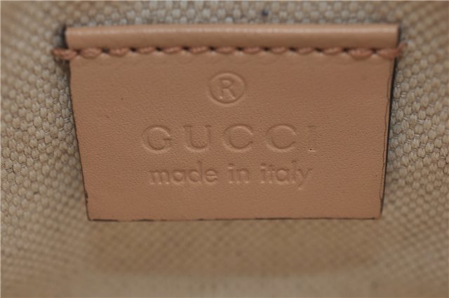 Authentic GUCCI Craft Shoulder Tote Bag GG Canvas Leather 269878 Brown 7182E