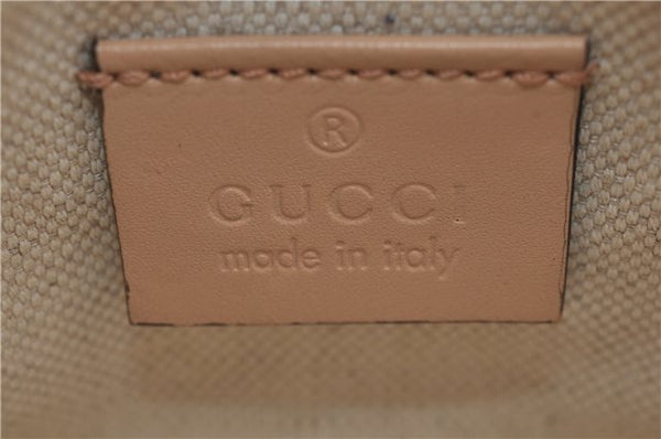 Authentic GUCCI Craft Shoulder Tote Bag GG Canvas Leather 269878 Brown 7182E