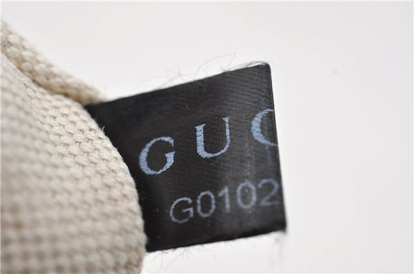 Authentic GUCCI Craft Shoulder Tote Bag GG Canvas Leather 269878 Brown 7182E