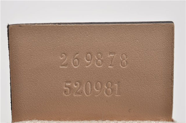 Authentic GUCCI Craft Shoulder Tote Bag GG Canvas Leather 269878 Brown 7182E