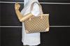 Authentic GUCCI Craft Shoulder Tote Bag GG Canvas Leather 269878 Brown 7182E
