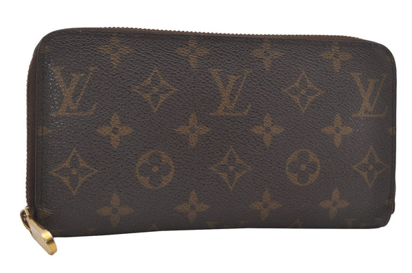 Authentic Louis Vuitton Monogram Zippy Long Wallet Purse M60017 LV 7182I