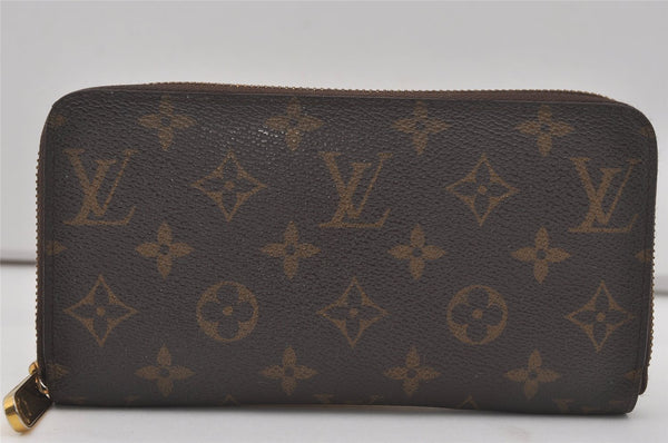 Authentic Louis Vuitton Monogram Zippy Long Wallet Purse M60017 LV 7182I