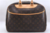 Authentic Louis Vuitton Monogram Deauville Hand Bag M47270 LV 7183E