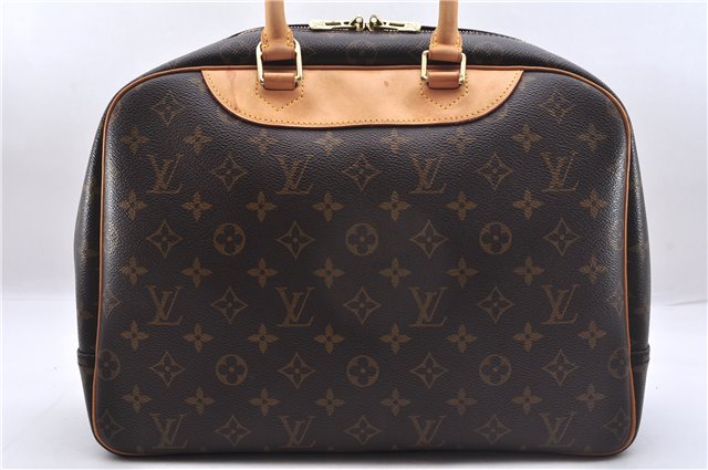 Authentic Louis Vuitton Monogram Deauville Hand Bag M47270 LV 7183E