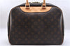 Authentic Louis Vuitton Monogram Deauville Hand Bag M47270 LV 7183E